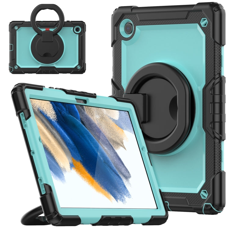 For Samsung Galaxy Galaxy Tab A8 Bracelet Holder Silicone + PC Tablet Case