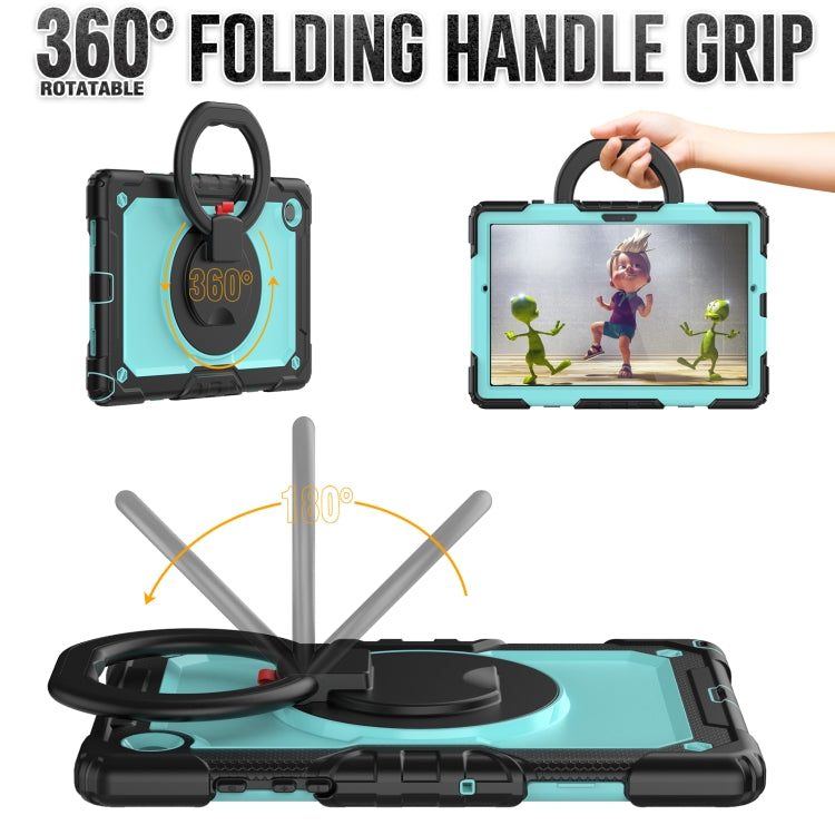 For Samsung Galaxy Galaxy Tab A8 Bracelet Holder Silicone + PC Tablet Case