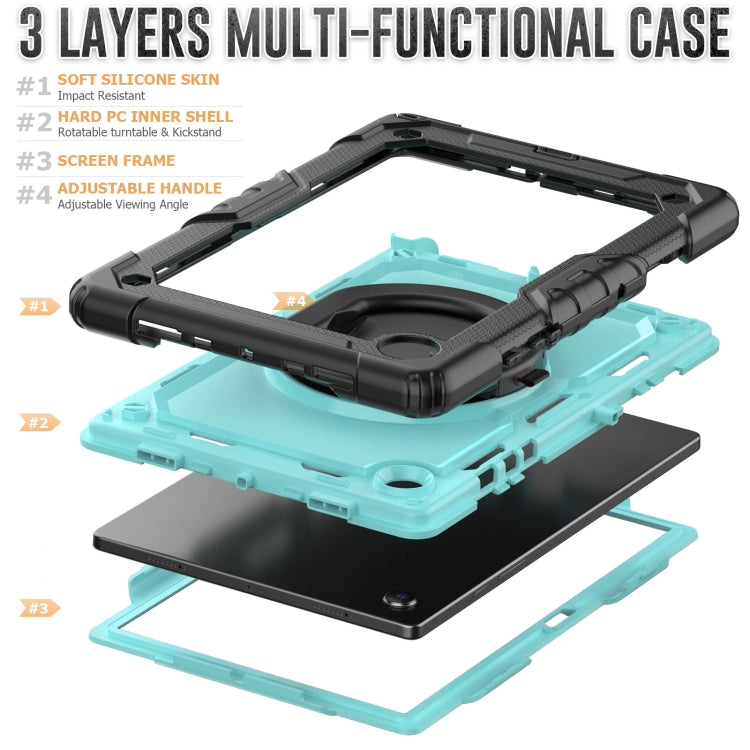 For Samsung Galaxy Galaxy Tab A8 Bracelet Holder Silicone + PC Tablet Case