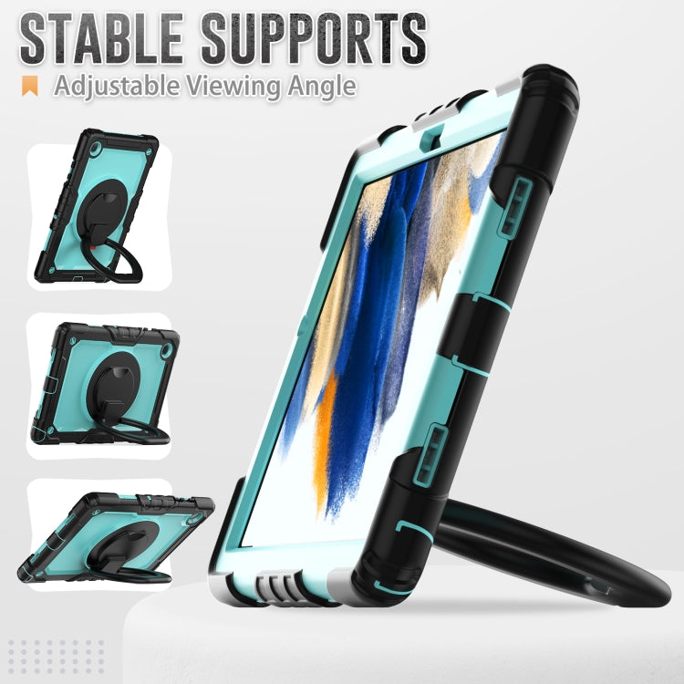 For Samsung Galaxy Galaxy Tab A8 Bracelet Holder Silicone + PC Tablet Case
