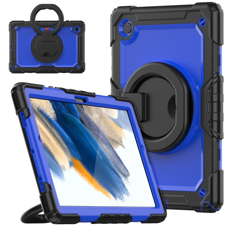 For Samsung Galaxy Galaxy Tab A8 Bracelet Holder Silicone + PC Tablet Case