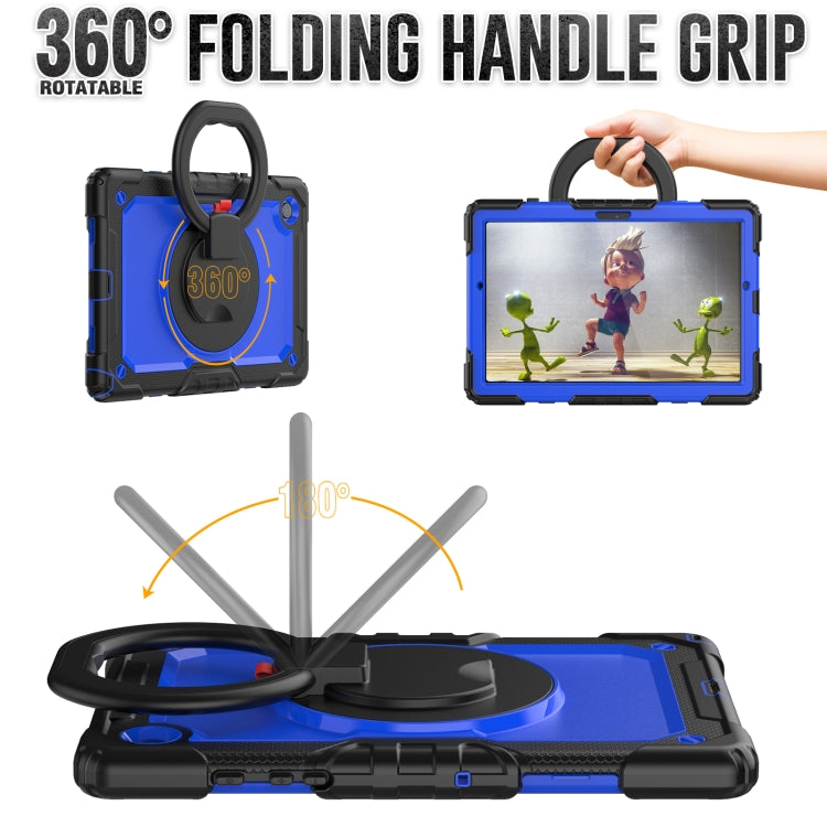 For Samsung Galaxy Galaxy Tab A8 Bracelet Holder Silicone + PC Tablet Case