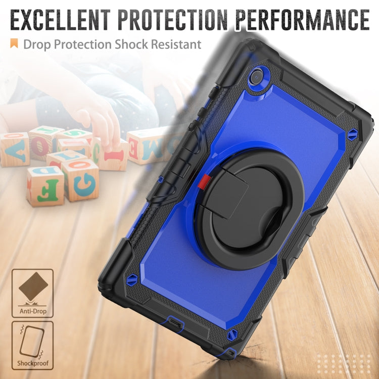 For Samsung Galaxy Galaxy Tab A8 Bracelet Holder Silicone + PC Tablet Case