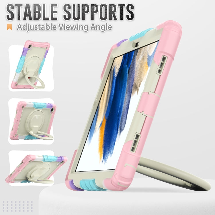 For Samsung Galaxy Galaxy Tab A8 Bracelet Holder Silicone + PC Tablet Case