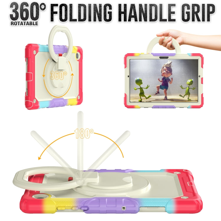 For Samsung Galaxy Galaxy Tab A8 Bracelet Holder Silicone + PC Tablet Case