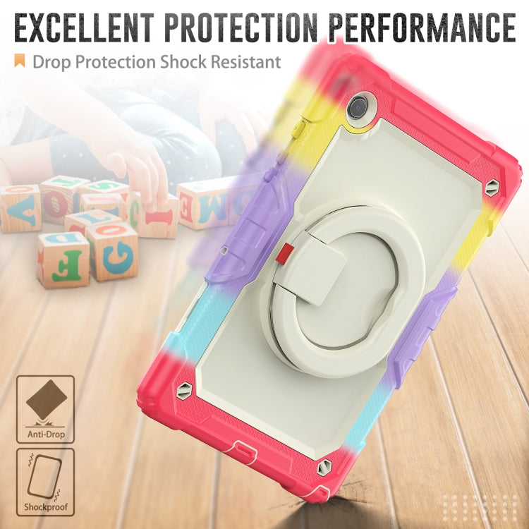 For Samsung Galaxy Galaxy Tab A8 Bracelet Holder Silicone + PC Tablet Case