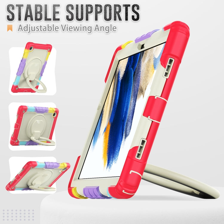 For Samsung Galaxy Galaxy Tab A8 Bracelet Holder Silicone + PC Tablet Case