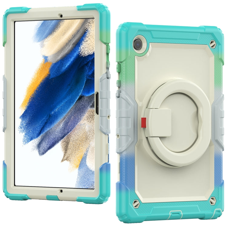 For Samsung Galaxy Galaxy Tab A8 Bracelet Holder Silicone + PC Tablet Case