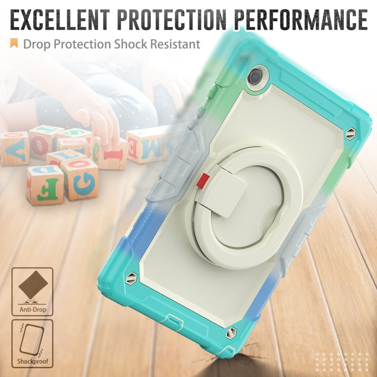 For Samsung Galaxy Galaxy Tab A8 Bracelet Holder Silicone + PC Tablet Case