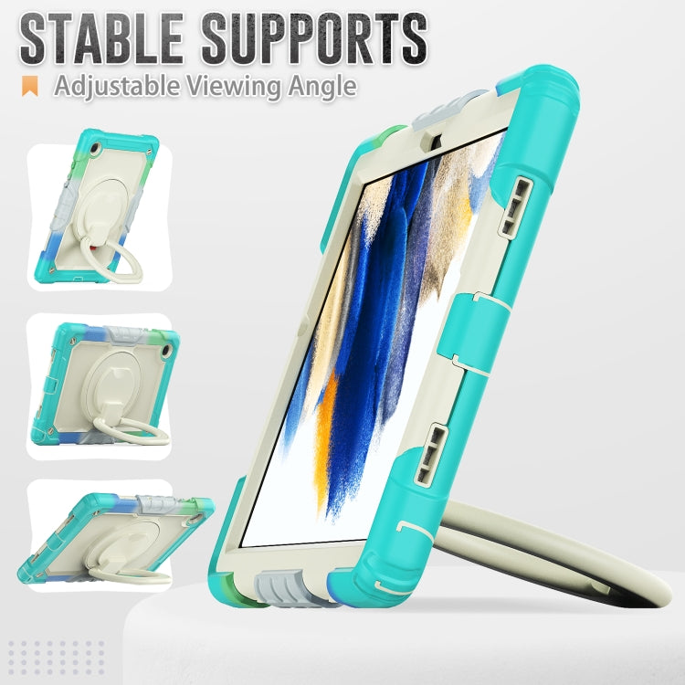 For Samsung Galaxy Galaxy Tab A8 Bracelet Holder Silicone + PC Tablet Case