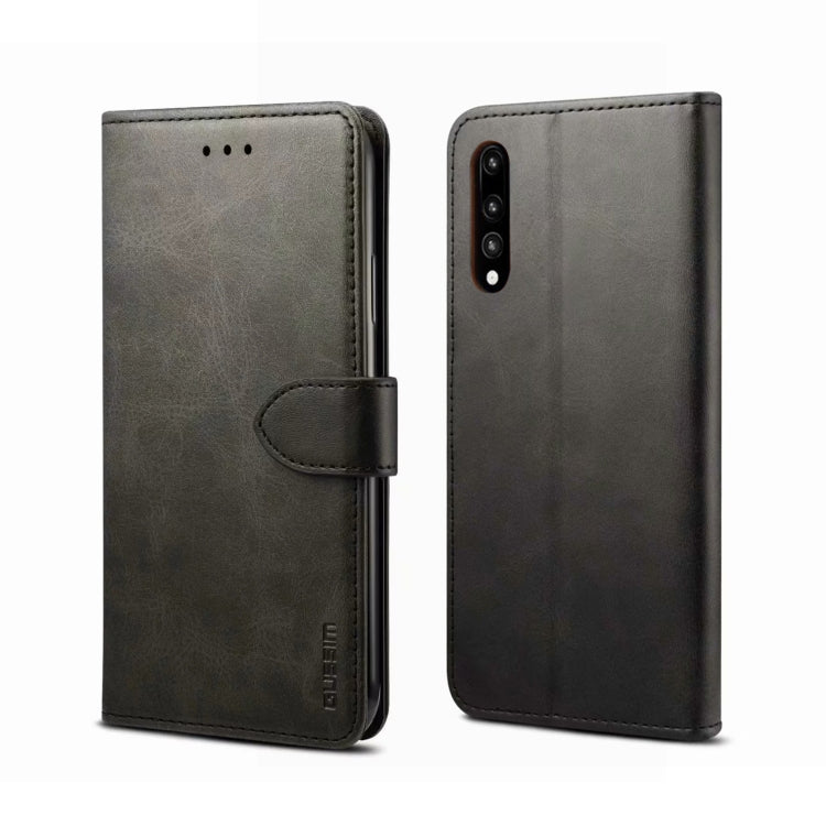 For Huawei P20 GUSSIM Business Style Horizontal Flip Leather Case with Holder & Card Slots & Wallet