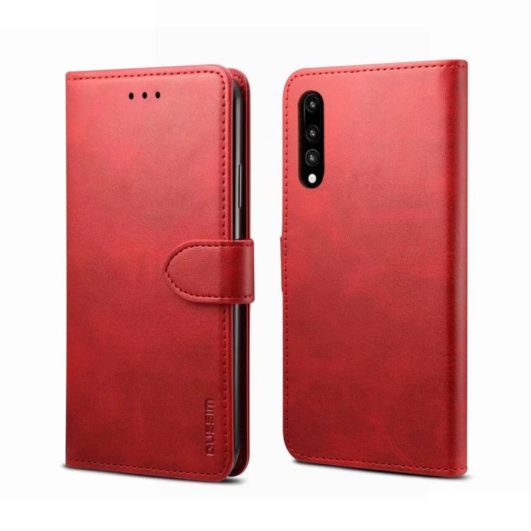 For Huawei P20 GUSSIM Business Style Horizontal Flip Leather Case with Holder & Card Slots & Wallet