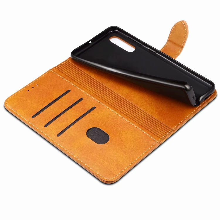 For Huawei P20 GUSSIM Business Style Horizontal Flip Leather Case with Holder & Card Slots & Wallet