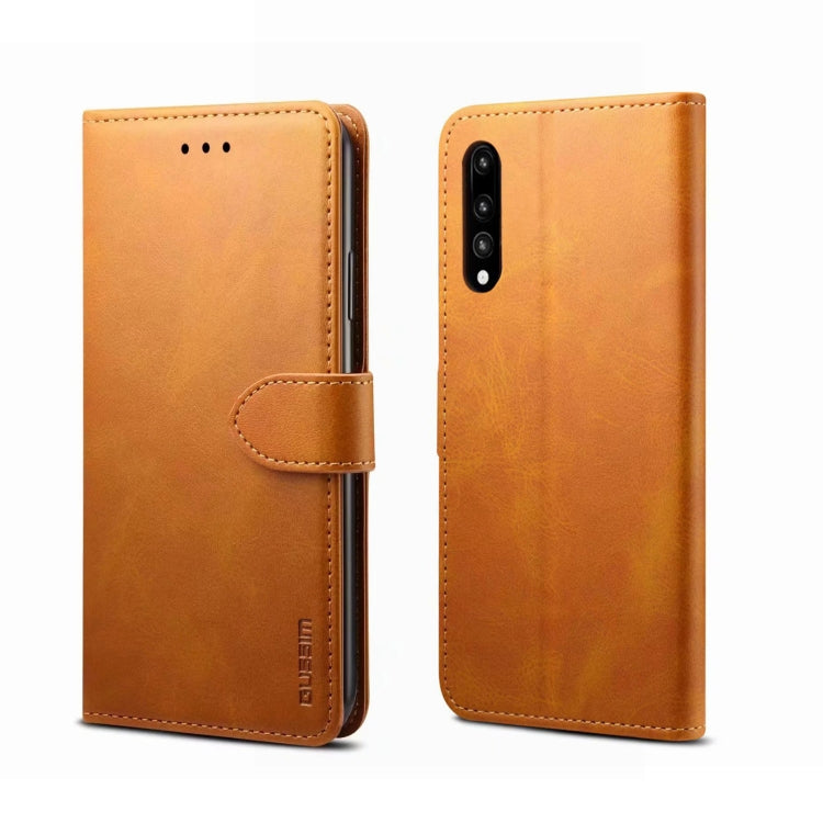 For Huawei P20 GUSSIM Business Style Horizontal Flip Leather Case with Holder & Card Slots & Wallet