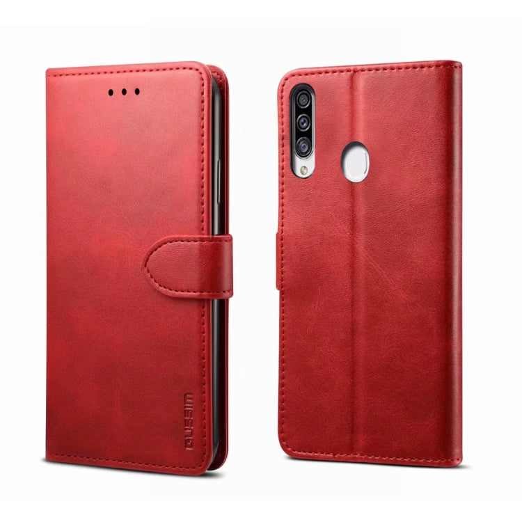For Galaxy A10s GUSSIM Business Style Horizontal Flip Leather Case with Holder & Card Slots & Wallet