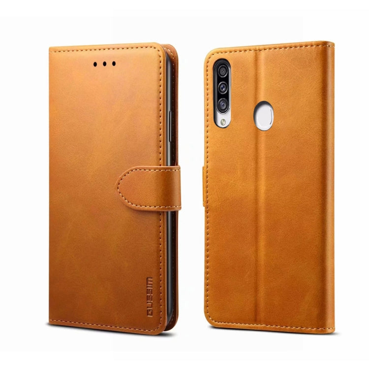 For Galaxy A10s GUSSIM Business Style Horizontal Flip Leather Case with Holder & Card Slots & Wallet
