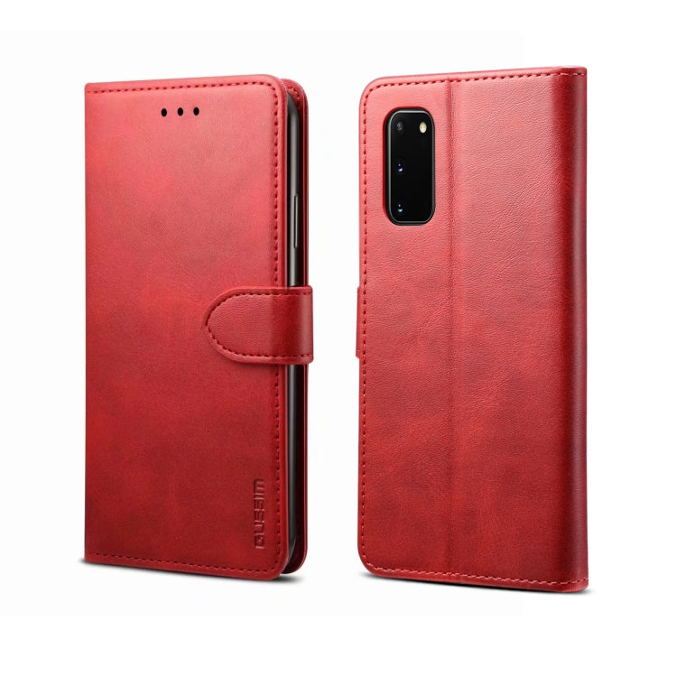 For Galaxy A51 GUSSIM Business Style Horizontal Flip Leather Case with Holder & Card Slots & Wallet