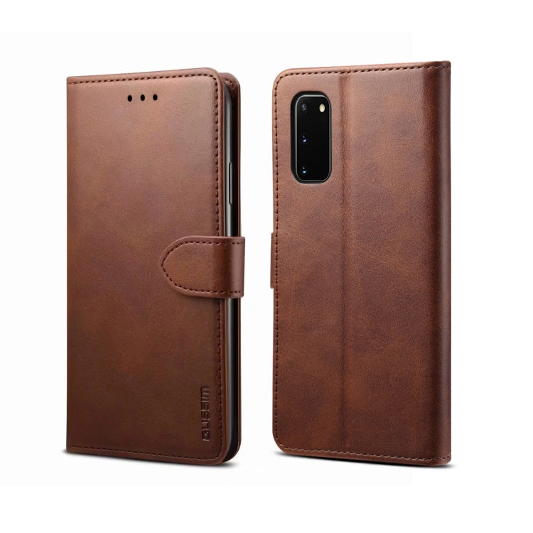 For Galaxy A51 GUSSIM Business Style Horizontal Flip Leather Case with Holder & Card Slots & Wallet