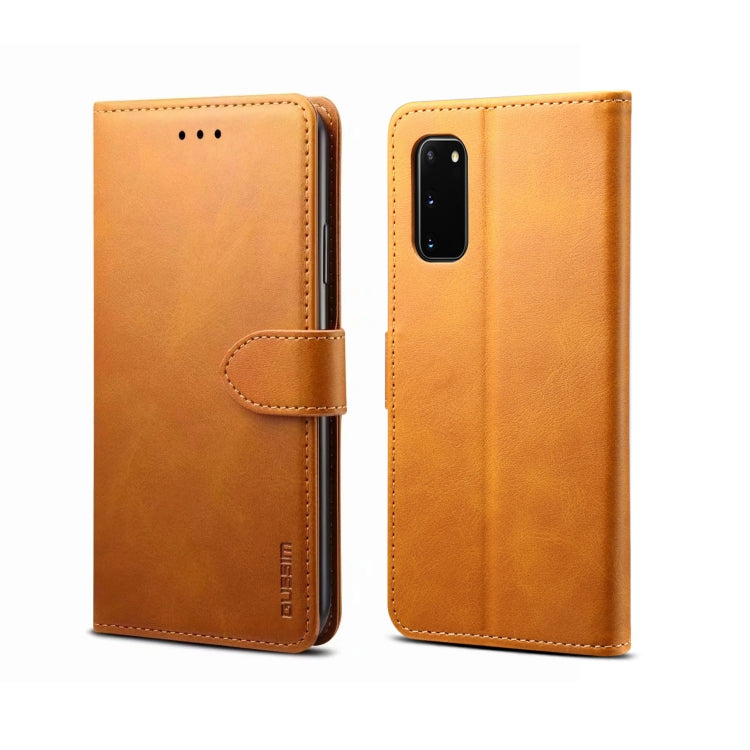 For Galaxy A51 GUSSIM Business Style Horizontal Flip Leather Case with Holder & Card Slots & Wallet