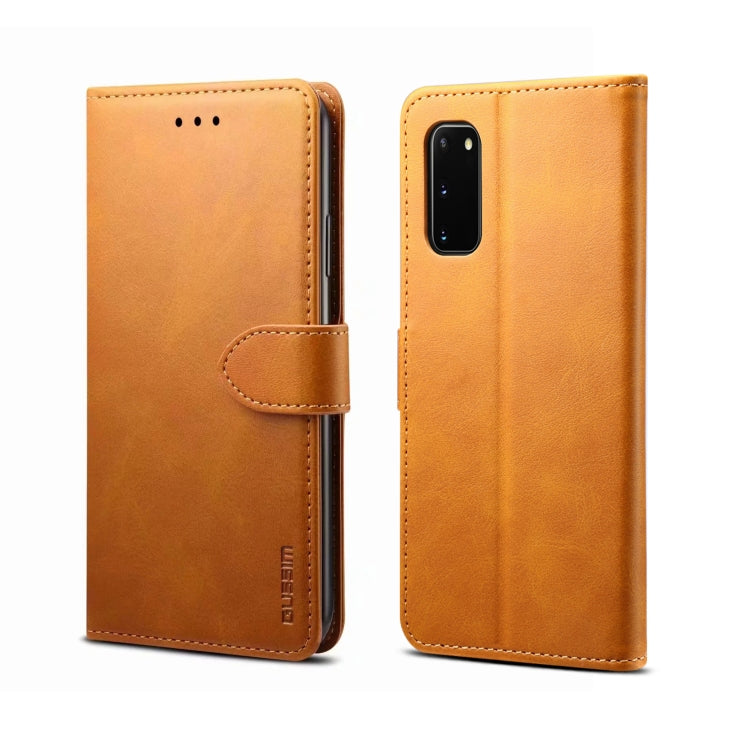 For Galaxy A71 GUSSIM Business Style Horizontal Flip Leather Case with Holder & Card Slots & Wallet