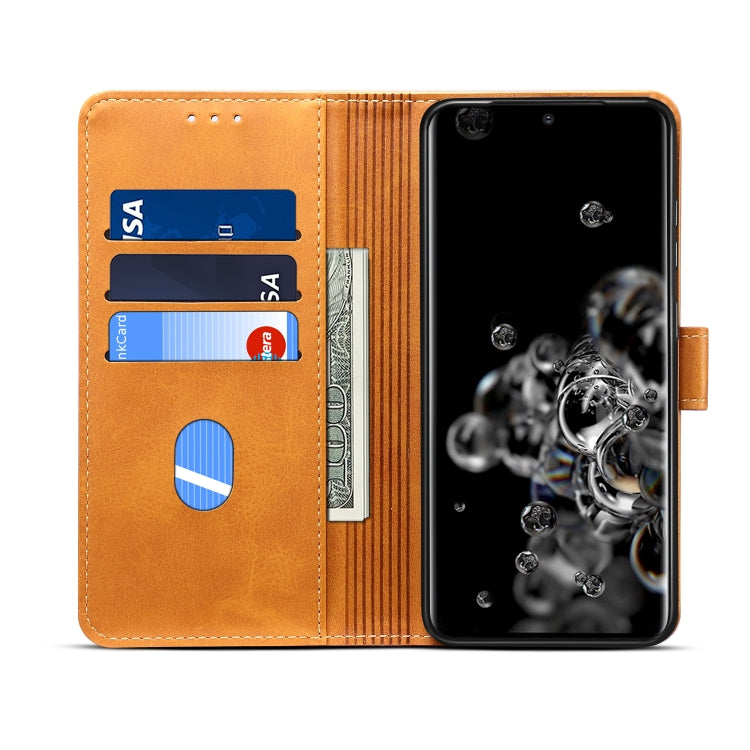For Galaxy A71 GUSSIM Business Style Horizontal Flip Leather Case with Holder & Card Slots & Wallet