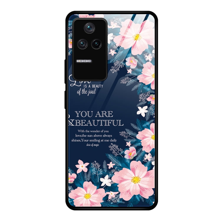 For Xiaomi Redmi K40S Colorful Painted Glass Phone Case