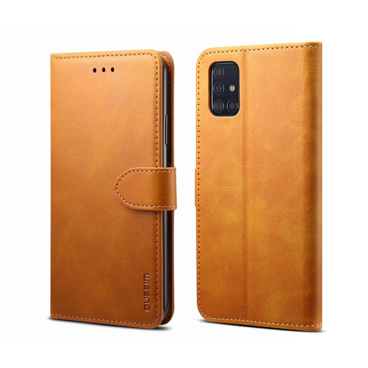 For Galaxy S20 Plus GUSSIM Business Style Horizontal Flip Leather Case with Holder & Card Slots & Wallet