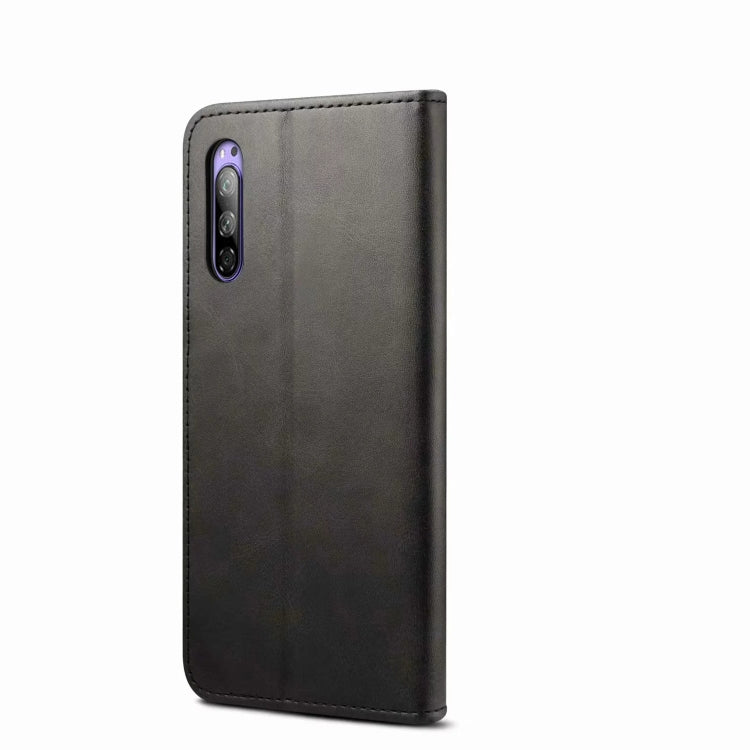 For Sony Xperia 5 GUSSIM Business Style Horizontal Flip Leather Case with Holder & Card Slots & Wallet