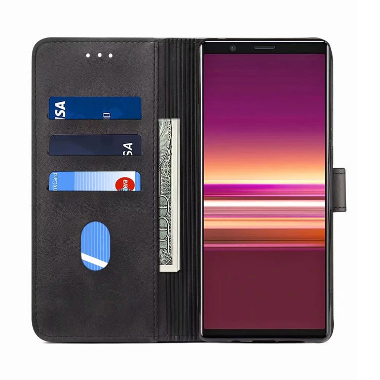 For Sony Xperia 5 GUSSIM Business Style Horizontal Flip Leather Case with Holder & Card Slots & Wallet