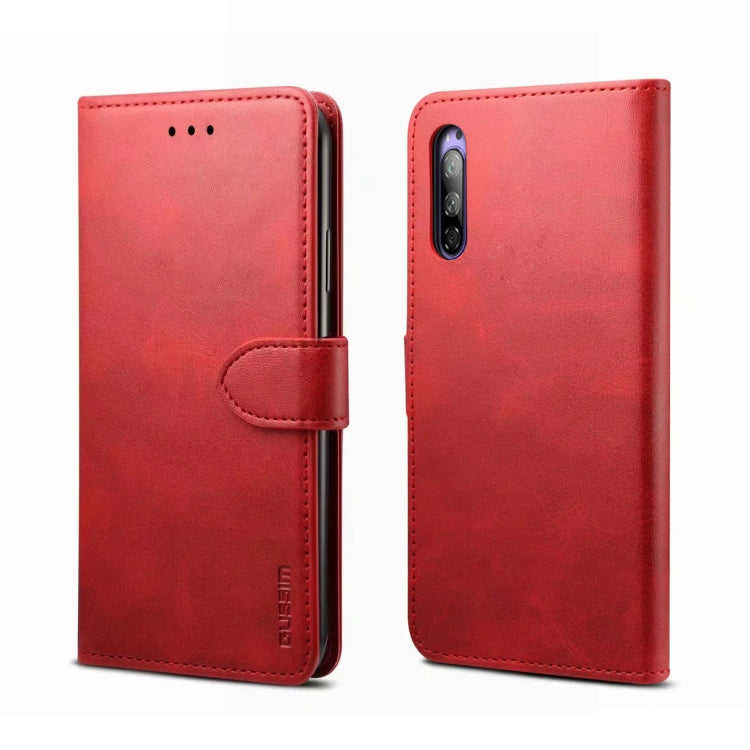 For Sony Xperia 5 GUSSIM Business Style Horizontal Flip Leather Case with Holder & Card Slots & Wallet