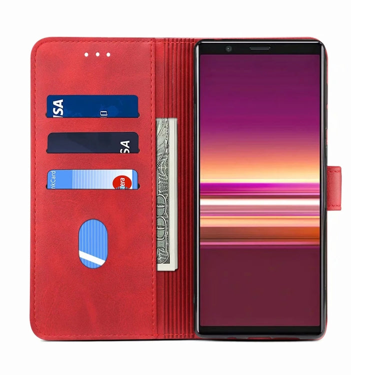 For Sony Xperia 5 GUSSIM Business Style Horizontal Flip Leather Case with Holder & Card Slots & Wallet