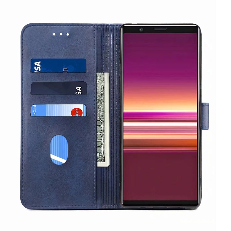 For Sony Xperia 5 GUSSIM Business Style Horizontal Flip Leather Case with Holder & Card Slots & Wallet