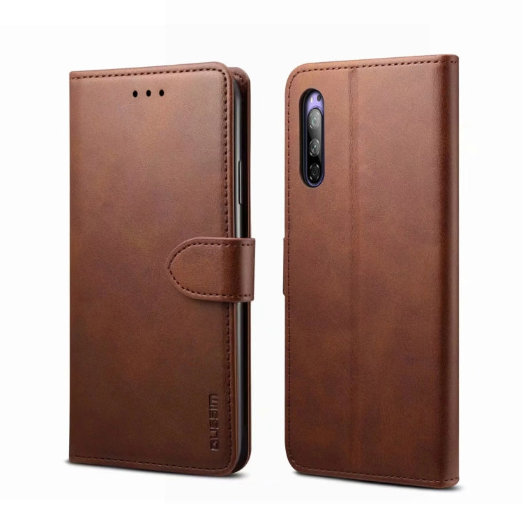 For Sony Xperia 5 GUSSIM Business Style Horizontal Flip Leather Case with Holder & Card Slots & Wallet