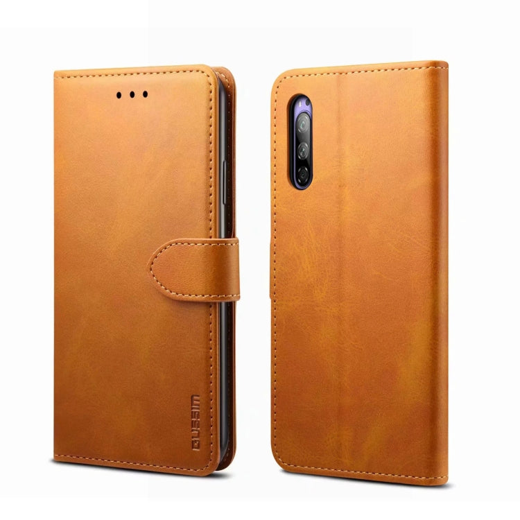 For Sony Xperia 5 GUSSIM Business Style Horizontal Flip Leather Case with Holder & Card Slots & Wallet