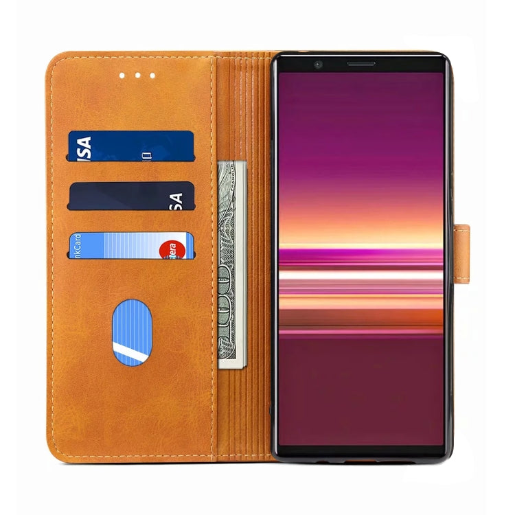 For Sony Xperia 5 GUSSIM Business Style Horizontal Flip Leather Case with Holder & Card Slots & Wallet
