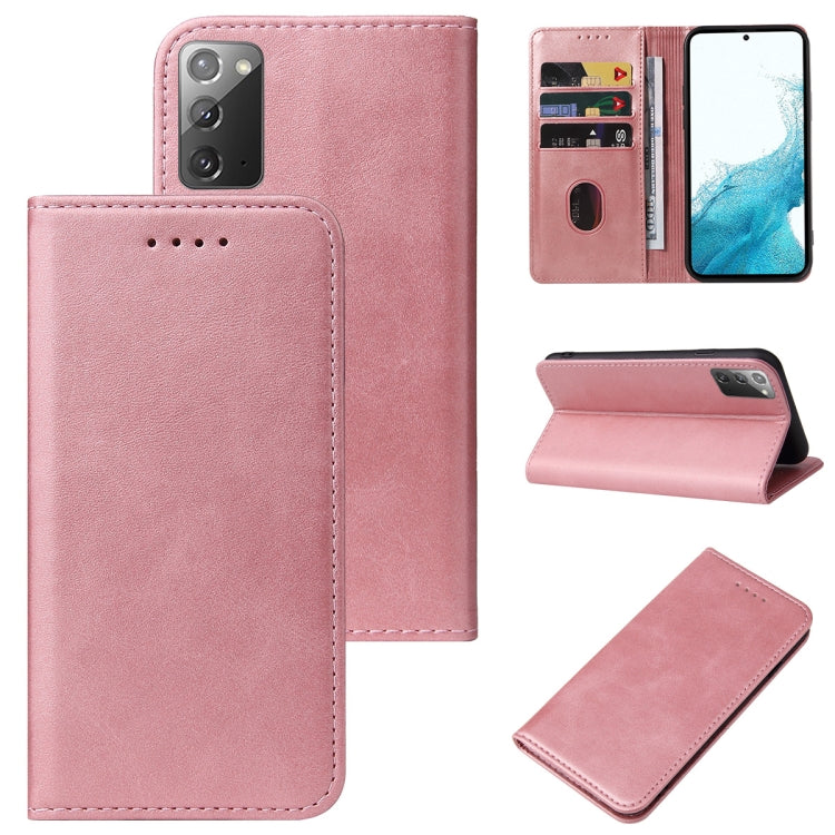 For Samsung Galaxy A03s Calf Texture Magnetic Flip Leather Phone Case