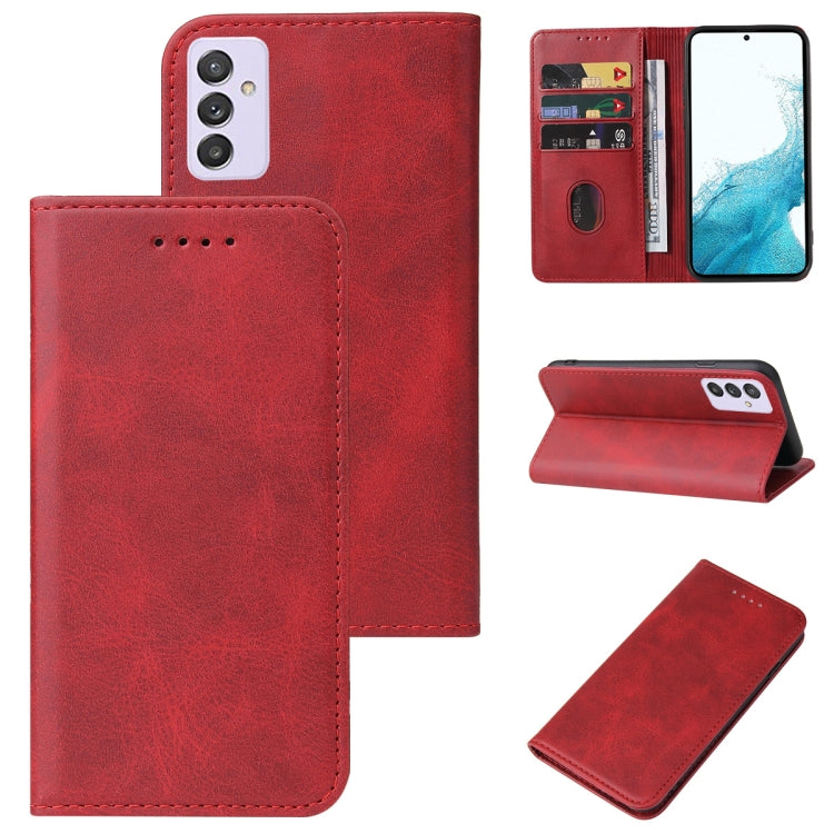 For Samsung Galaxy A82 5G Calf Texture Magnetic Flip Leather Phone Case