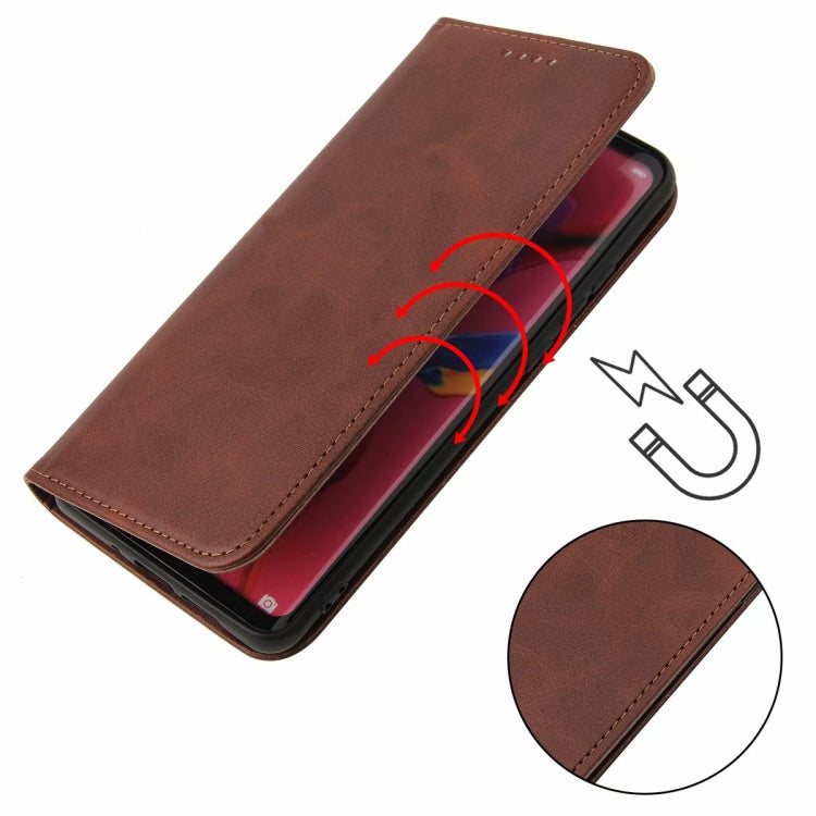For Samsung Galaxy S22 5G Calf Texture Magnetic Flip Leather Phone Case