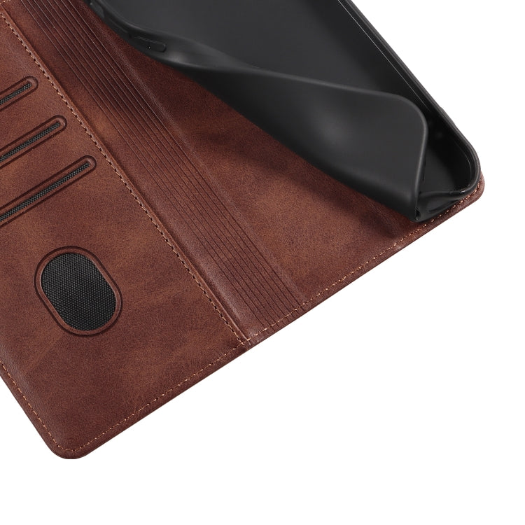 For Samsung Galaxy S22 5G Calf Texture Magnetic Flip Leather Phone Case