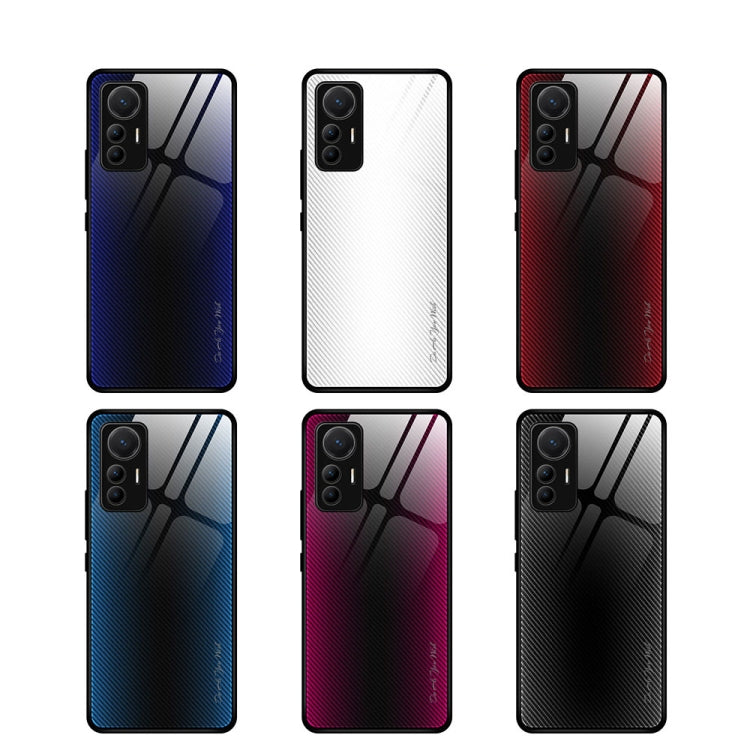 For Xiaomi 12 Lite Texture Gradient Glass Protective Case