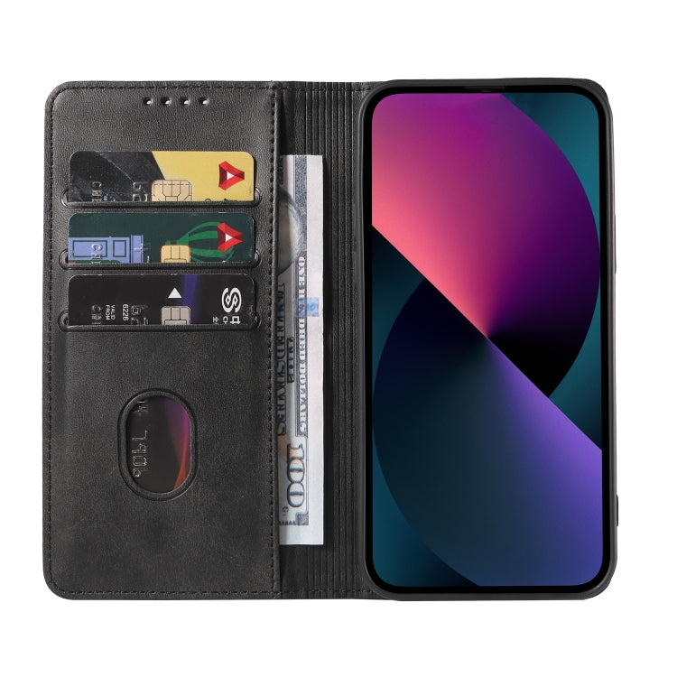 For OPPO Reno5 Calf Texture Magnetic Flip Leather Phone Case