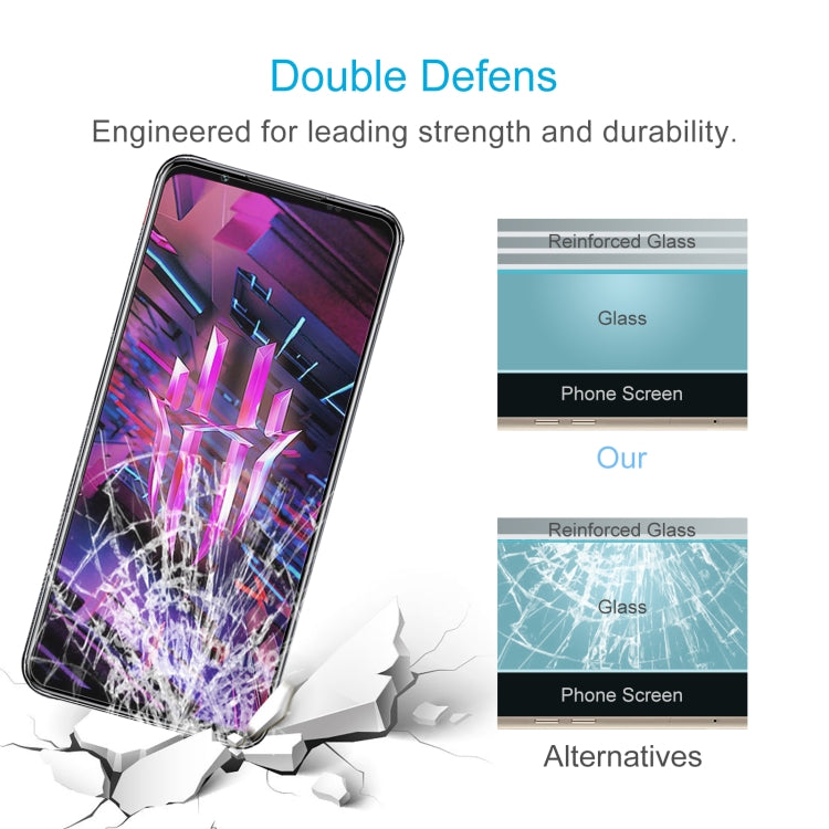 For ZTE Nubia Red Magic 7S 50 PCS 0.26mm 9H 2.5D Tempered Glass Film