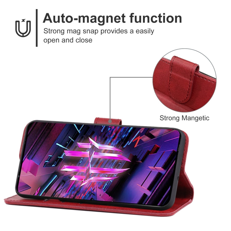 For ZTE Nubia Red Magic 7S Leather Phone Case