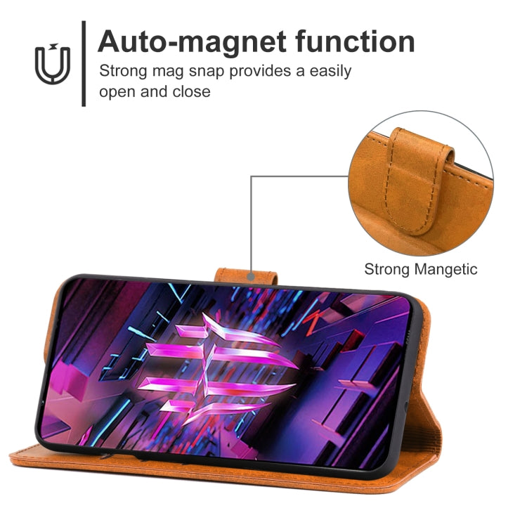 For ZTE Nubia Red Magic 7S Leather Phone Case