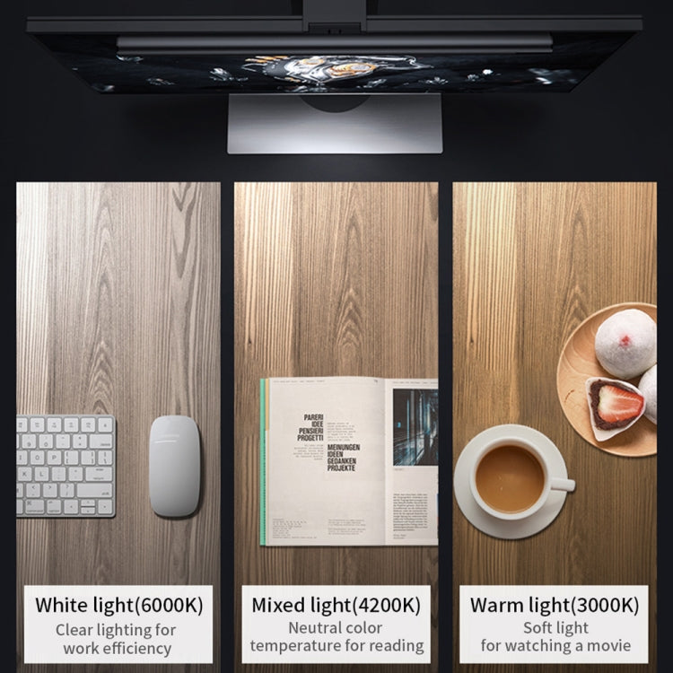 WiWU L1 Laptop Computer Monitor Screen Hanging Light Support Remote Control(Black)