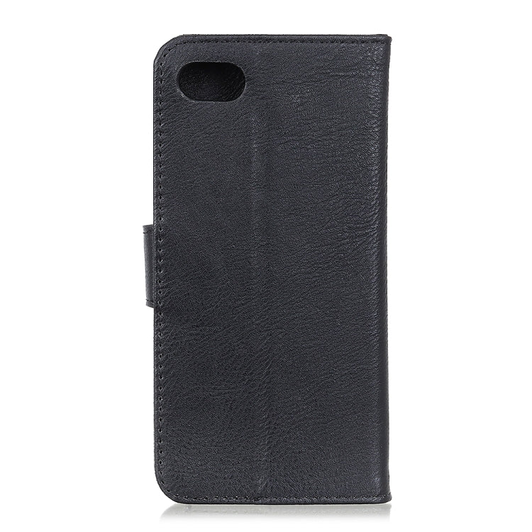 For iPhone SE 2022 / SE 2020 KHAZNEH Cowhide Texture PU + TPU Left and Right Open Leather Case with Bracket & Line Card and Wallet