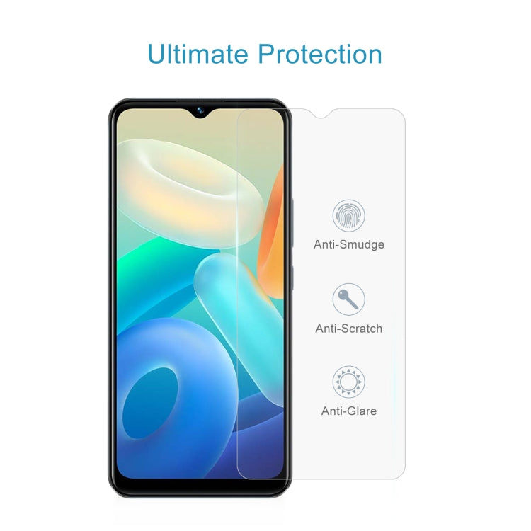 10 PCS 0.26mm 9H 2.5D Tempered Glass Film For vivo Y02s