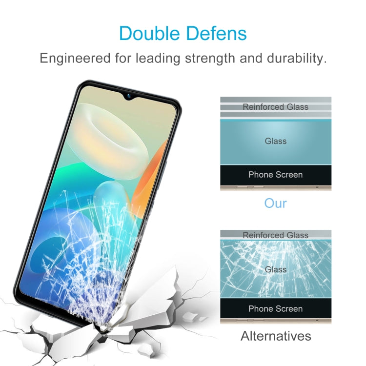 10 PCS 0.26mm 9H 2.5D Tempered Glass Film For vivo Y02s