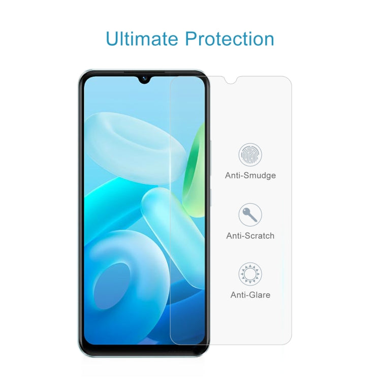 50 PCS 0.26mm 9H 2.5D Tempered Glass Film For vivo Y55