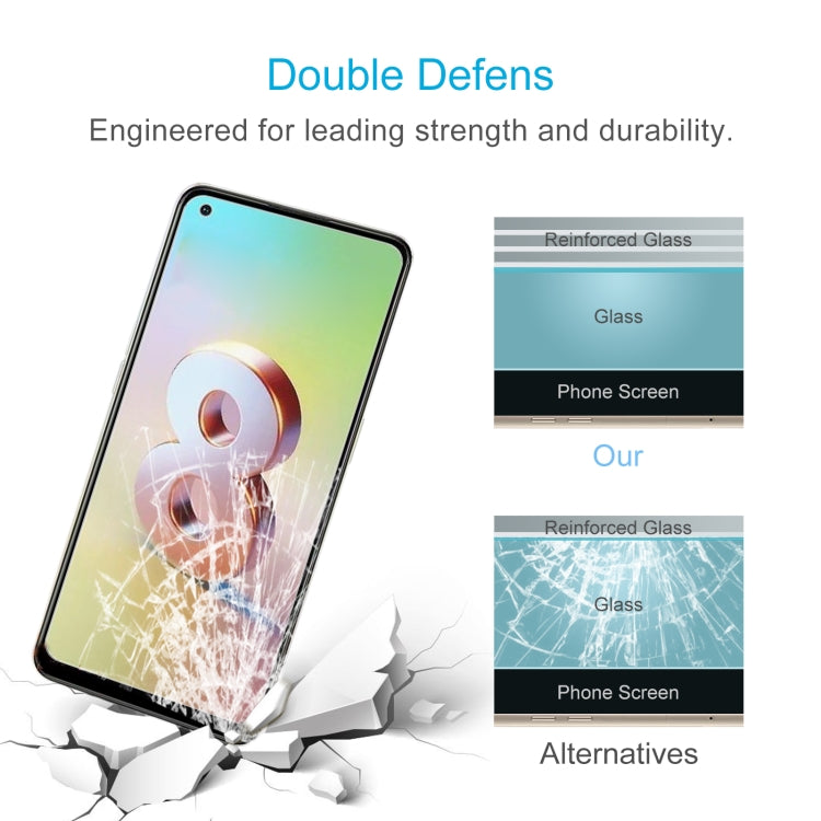 50 PCS 0.26mm 9H 2.5D Tempered Glass Film For OPPO Reno8 4G/Reno8 Z